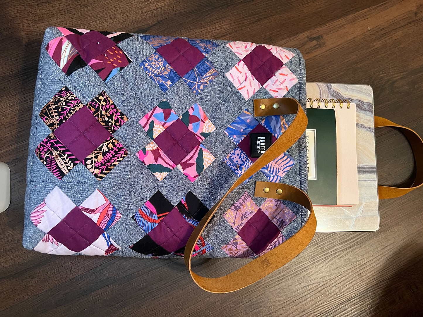 The Lilly Ledbetter patchwork tote