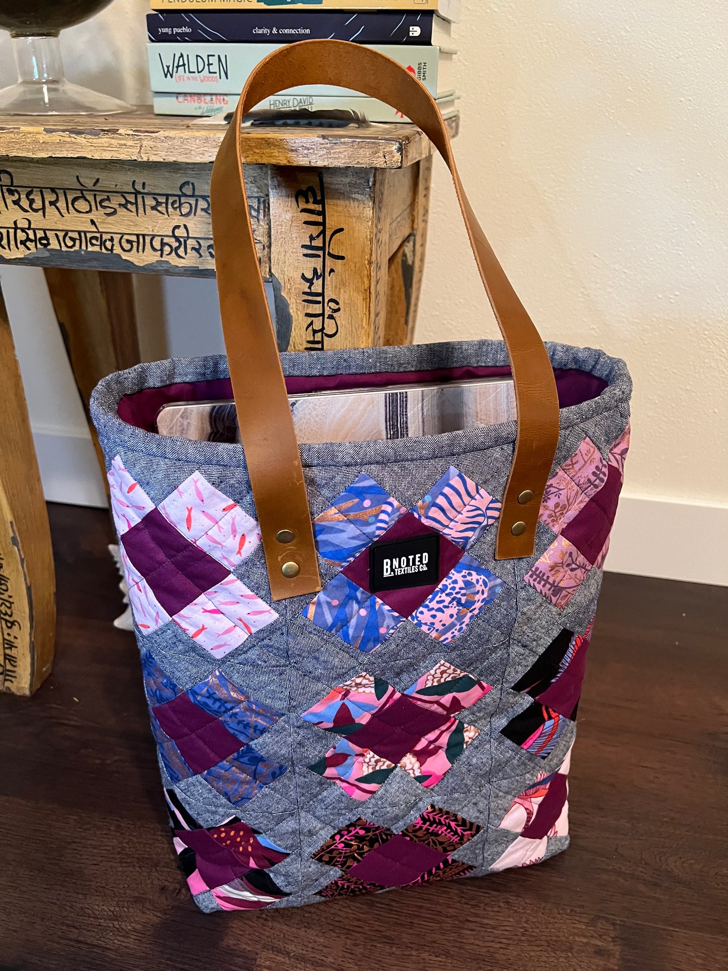 The Lilly Ledbetter patchwork tote