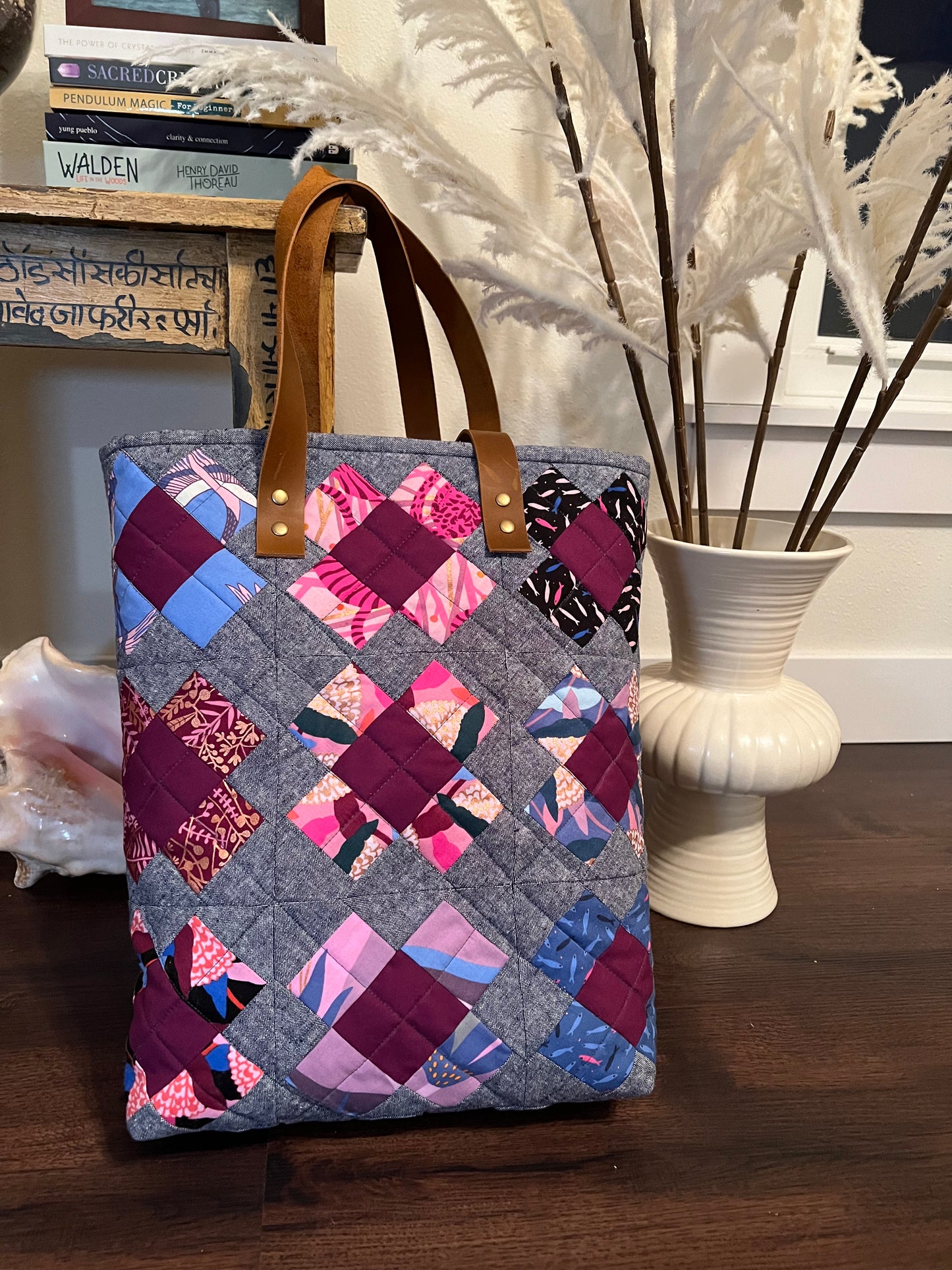The Lilly Ledbetter patchwork tote
