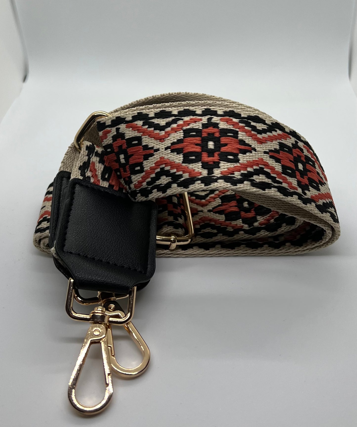 Rust/Black Boheme woven strap